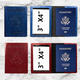 Cool Beren ID Passport Protective Case Vaccine Card Case Multi-color Passport Case Travel Study Abroad Document Storage Case Black