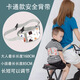 OEMG安全带电动车儿童安全背带宝宝电瓶车小孩安全绑带骑车带娃防摔 迷彩灰【双扣设计】 【贴身守护  牢固定稳定】