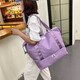 
Cool kar travel bag women's luggage bag large capacity fitness bag casual Oxford cloth bag short-distance travel handbag light purple [with shoe bin + dry and wet separation]