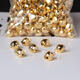 SNQPDIY handmade accessories bells multi-color golden duckbill bells pet cartoon bells holiday decoration flat mouth bells gold 100 pcs