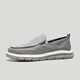 Pardasau (Pardasau) cloth shoes men's 2023 new autumn breathable ice silk quick-drying lightweight casual and odor-proof men's one-legged canvas shoes gray 40