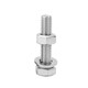 Jinchao A4-80 Jinchao 316L stainless steel external hexagonal screws and nuts set complete combination bolts and nuts M6-M20 M20*100 (1 set)