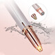 JESIMY 2025 Goddess Model Electric Eyebrow Trimmer Ladies Eyebrow Knife Automatic Eyebrow Shaping Beauty Trimmer Rechargeable Beginner Home Portable Eyebrow Shaving SH Rose Gold-Battery Model (Battery Not Included)
