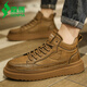 Semir men's shoes 2025 summer new British style retro Martin boots sports and casual board shoes heightened work leather shoes men brown 42