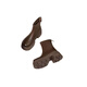 Tiaode Gao Martin Boots for Women Spring and Autumn Fashion Round Toe High Top Women's Boots Casual Sports Zipper Soft Heeled Single Shoes Short Boots Dark Brown Plus Fleece 6.5cm 37