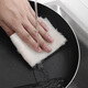 Yunlei bamboo fiber dishwashing rags, household oil-absorbing and water-absorbing kitchen housework cleaning scouring pads, not easy to shed lint rags, white small size 6 pieces 16*18cm)