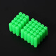 Deqi green plastic expansion tube rubber plug tube wall plug expansion screw rubber granules M8 (50 pieces)