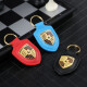 Big WA Country Porsche Key Chain Shield Cayenne Macan718panamera911Taycan Key Chee Check Gugle Light Brown