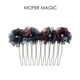 MoferMagic Elegant Hair Comb Hairpin Ancient Style Women's Versatile Style Broken Hair Comb Insert Hair Fork Hair Twist Headwear Bangs Comb Elegant Blue