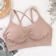 New Crosed Beautiful Rücken ohne Stahlringe sammeln Schlaf BH Sports Basis große Studentenunterwäsche für Frauen dünner Sommer weißer Kreuz BH für 100-120 Jin [Jin gleich 0,5 kg]