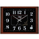 Combasi Wohnzimmer sauberer Sound Wanduhr Schlafzimmer Büro Hanging Tisch Einfacher Kalender Uhr Haushaltsquarzuhr Perpetual Kalender 6626 Silbergrau 10 Zoll 49*34 cm