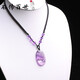 Steine ​​und Welten [Geburtstagsgeschenk] Natürliche Amethyste -Anhängerin Männer und Frauen Pixiu Maitreya Buddha Guardian Saint Halskette 6197# Rat Laibao
