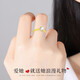 Chinese gold proposal gold ring for women pure gold engagement ring birthday gift for girlfriend and wife new year gift pure gold six claw female ring