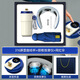 
Deepsister Business Gift Custom Logo Souvenir Teachers' Day Gift Creative Enterprise Annual Meeting Gift Anniversary Gifts Gifts for Employees 316 Coffee Cup Series [Blue Three-Piece Set-A] Heaven and Earth Cover Gift Box + Gift Bag