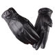 Shengfangyuan Gants en peau de mouton pour les hommes avec du velours épaissis de moto d'hiver véhicule électrique en cuir véritable cuir chaud gants imperméables