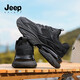 JEEP SPIRIT Jeep Men's Shoes Fashionable Dad Shoes Men's Comfortable Sports Shoes Men's Casual Shoes Men's 0310 Graphite Black 41