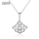 Misu shiny platinum small skirt pendant for women pt950 platinum small fan set chain pendant birthday gift small version 1.8-2.0 grams + delivery silver chain + certificate