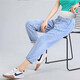 
Jingqi (JOYNCLEON) maternity pants summer style thin jeans nine-point casual pants dad pants light blue L Jyk176496