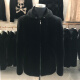 Jiubinbao winter mink coat men's whole mink imported from the United States velvet men's fur coat short hooded gray #25