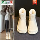 Schneschnee stiefelchen kartelkartel im winter 2025 neue martin stiefel kurze stiefel plus samt verdickte warme nordosten wotwollschuhe beige 35