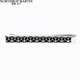 North Rap Martin Herren Krawattenclip Geometrische Muster Textur Geschenkbox Silber Schwarz