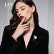 Jay hibiscus brooch, women's pin, suit accessories, birthday gift for elders, mother and mother-in-law