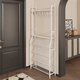 Lohas Time Ultra-thin Entry Door Shoe Rack Door Multi-layer Household Shoe Storage Rack Multi-functional Shoe and Hat Integrated Rack Storage Rack Cream White Shoe and Hat Integrated Rack - Large Length 83