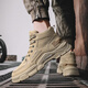 YusHang Zhenpin Herrenschuhe lässige Schuhe Sommer atmungsaktiven Wanderschuhen Outdoor Wanderschuhe Casual Martin Boots Trendy Vielseitige Schuhe Arbeitstil Herrenschuhe [J05 Khaki-42]