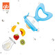Goodbaby (gb) baby bite bag, fruit pacifier, food supplement, juice baby, fruit and vegetable play, soothing molars, chewing glue stick, bite bag - orange