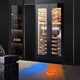 Odino seamless stealth fully embedded frequency conversion double-door integrated constant temperature wine cabinet ultra-thin home living room red wine cabinet commercial hotel club large capacity wine cabinet high configuration (frequency conversion)