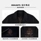 Raidy Boer/雷迪波尔【羊毛双面呢】男机车款翻领夹克外套3024-70 黑色  175/50/L