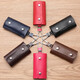 MAIWEINI key bag men's genuine cowhide waist keychain household large capacity women's fashion Korean version multi-functional car key bag brown [6 key positions]