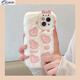 Batini Plush embroidered love for iPhone 15 phone case Apple 16promax/14 full cover anti-fall 13 silicone soft shell 12 Japanese and Korean women's style beige background embroidered love for iPhone 14 Pro Max