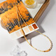 Chinese Craftsmanship Falling Leaves Autumn Charm Original Time Season Colorful Necklace Natural Gem Beads Explosive Necklace Falling Leaves Autumn Charm