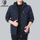 JP Jacke plus Fleece Herren -Kapuze Casond Dicke Jacke warm 9898 schwarz m