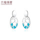 Lukfook Jewelry Platinum 950 hollow gilt platinum ear studs and earrings as gifts Price EFPTBE0001 2.87 grams (including labor cost 812 yuan) with silicone ear plugs