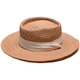 Jincheng Internet celebrity summer vacation beach sun protection straw hat men and women hand-woven wide-brimmed flat-brimmed socialite French top hat MA114 black strap/khaki flat-brimmed top hat adjustable