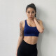 Bindi's new fashionable back sports bra for women running shockproof rimless sports bra yoga fitness bra bra quick-drying breathable sports vest push-up black M (75D-80C)