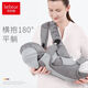 
Hug bear newborn strap 0 to 3 months old baby hugging crossbody baby holding artifact baby to coax her to sleep on her shoulders Sea mist gray
