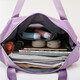 
Cool kar travel bag women's luggage bag large capacity fitness bag casual Oxford cloth bag short-distance travel handbag light purple [with shoe bin + dry and wet separation]