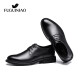 Fuguiniao Men's Leather Shoes Men's Shoes Spring Business Formal Shoes Casual Shoes Soft Leather Breathable British Shoes Men's Black 40