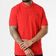 Hugo Boss (HUGO BOSS) Men's Logo Embossed Pattern Cotton Short Sleeve Polo Shirt Father's Day Gift 50466182 693 Red M