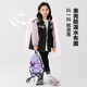 
Zuoxi Girls' Coat Spring Clothing Waterproof Wear-resistant 2025 Children's Hooded Girl Outdoor Camping Mountaineering Suit Purple 150