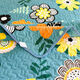 Thick quilted bed sheet, tatami bed cover, single piece, double-sided, large size double bed cover, brilliant flowers 240*280