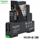 Schneider Electric RXG thin chip small relay bipolar electromagnetic type DC 24V 5 pins one open and one closed 8 pins 2 open and 2 closed replaces G2R RXG12BD with seat and diode