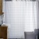 Diyin shower curtain waterproof cloth bathroom bathroom shower curtain hanging curtain partition curtain door curtain white grid 150*180cm customized