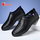 Spider King Men's Shoes Cowhide Season Slip-ons Men's Business Casual Shoes Formal Leather Shoes Men Black 41