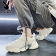 Playboy (Playboy) Daddy Schuhe Herrenschuhe 2025 Sommerschuhe Herren-Freischuhe Herren dicker alleinerheigere Höhe atmungsaktive Sportschuhe Beige 42