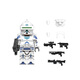 F Fangcheng foranse Star Wars Tormenta transparente holográfica 501 Legion Soldiers Clones Bloques de construcción Juguetes de la Asamblea de Niños XH1630 (698 Attack Battalion Doctor)