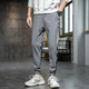 Fan Pure Trendy Foot Anti-Falten-Casual Hosen Herren Arbeiten geschnittene Hosen Hochstrecker Slim Camouflage Ice Seidenhose XH983 XH983 Black XL